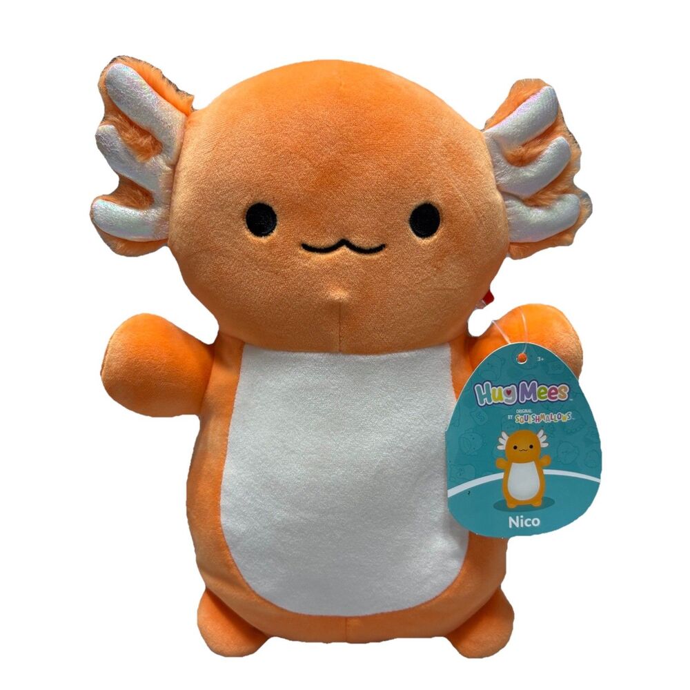 Squishmallows Nico The Axolotl Hug Mees Plush 10 Inch NWT